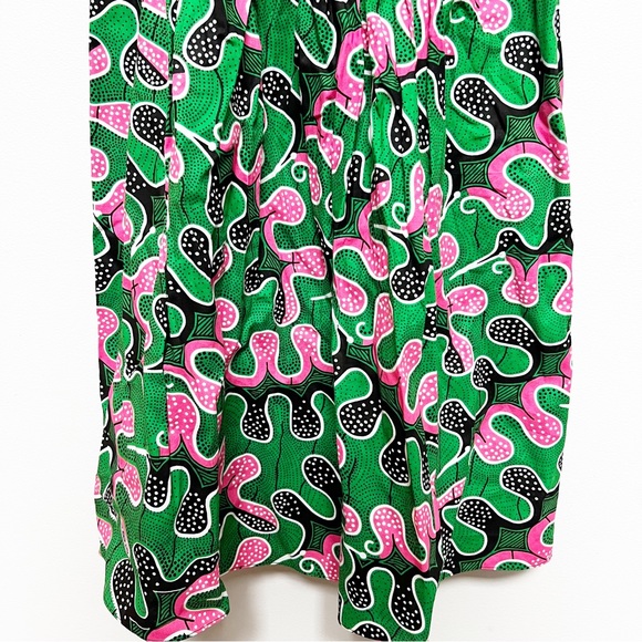 Royal Jelly Harlem Angeline Midi Dress in Emerald Camo - Picture 4 of 11